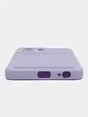Лавандовый силиконовый чехол для Vivo Y02S, c отсеком для карт