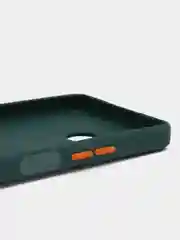 Тёмно-зелёный силиконовый чехол для Infinix Hot 30, с защитой камеры, прозрачный