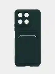 Тёмно-зелёный силиконовый чехол для Honor X8A (Хонор Икс8А)