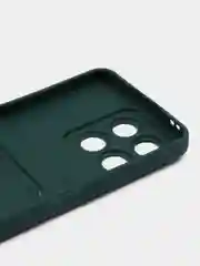Тёмно-зелёный силиконовый чехол для Honor X8A (Хонор Икс8А)