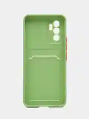Голубой силиконовый чехол для Vivo V23E, S10E 5G, Y75 4G (Виво В23Е, С10Е, У75 4 джи), прозрачный