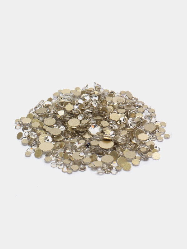 Стразы стекло микс SS4 - SS20 холодной фиксации Crystal, 500 штук