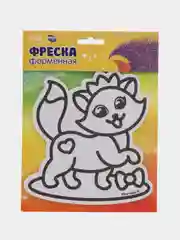 Фреска форменная с блёстками Кошечка