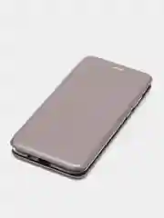 Серебряный чехол Book Case для Huawei Honor 7A / Y5 2018