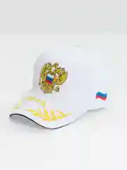 Белый кепка-бейсболка для мужчин и женщин, "Россия", с гербом, весна, лето, осень, унисекс