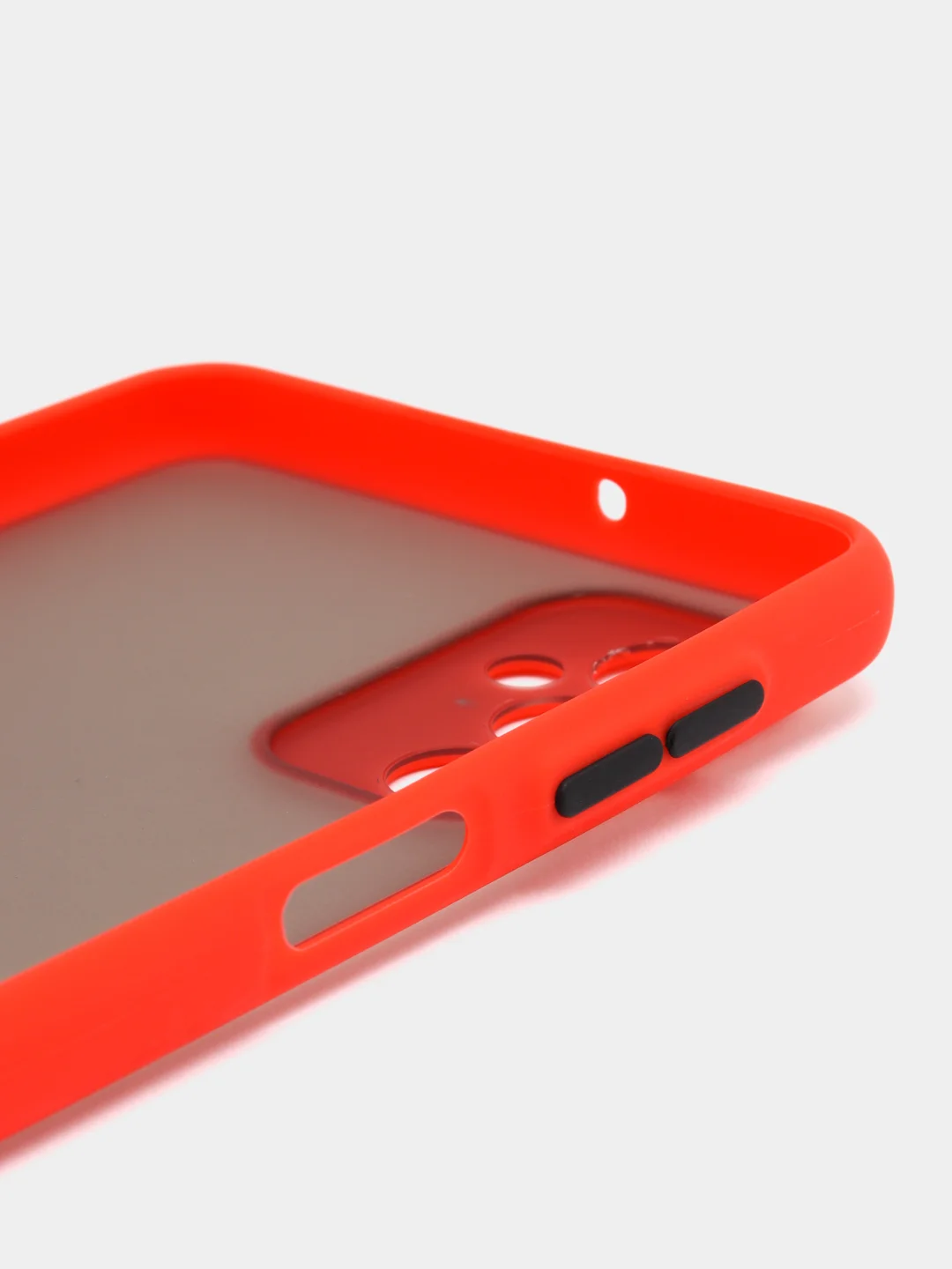 Красный чехол для Samsung Galaxy M52, Самсунг М52, матовый, цветные кнопки