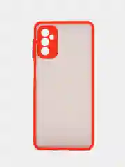 Красный чехол для Samsung Galaxy M52, Самсунг М52, матовый, цветные кнопки