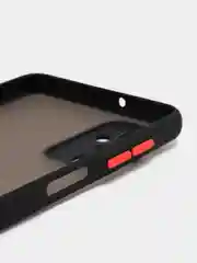Черный чехол для Samsung Galaxy M52, Самсунг М52, матовый, цветные кнопки