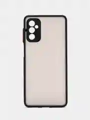 Черный чехол для Samsung Galaxy M52, Самсунг М52, матовый, цветные кнопки