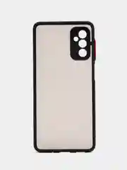 Черный чехол для Samsung Galaxy M52, Самсунг М52, матовый, цветные кнопки