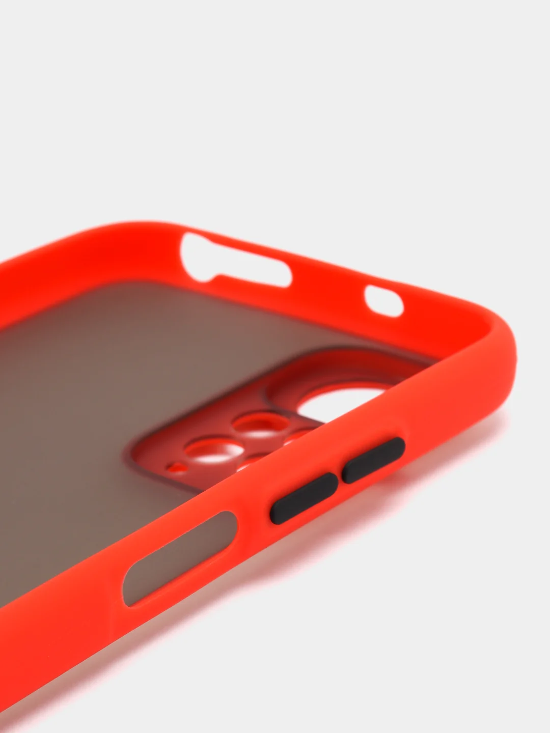 Красный чехол для Xiaomi Redmi Note 11 4G, Полупрозрачный, Редми Ноут 11