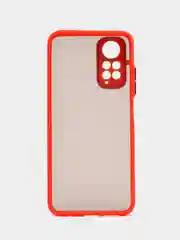 Красный чехол для Xiaomi Redmi Note 11 4G, Полупрозрачный, Редми Ноут 11
