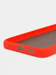 Красный чехол для Xiaomi Redmi Note 11 4G, Полупрозрачный, Редми Ноут 11