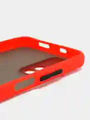 Красный чехол на Poco M4 5G, M4 Pro 5G, матовый, цветные кнопки, Поко М4, М4 Про