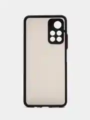 Черный чехол на Poco M4 5G, M4 Pro 5G, матовый, цветные кнопки, Поко М4, М4 Про