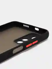 Черный чехол на Poco M4 5G, M4 Pro 5G, матовый, цветные кнопки, Поко М4, М4 Про