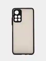 Черный чехол на Poco M4 5G, M4 Pro 5G, матовый, цветные кнопки, Поко М4, М4 Про