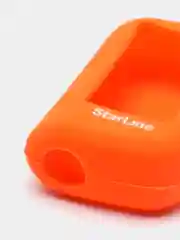 Оранжевый чехол на брелок Starline A93/А63/А39/А36, силиконовый