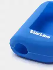 Синий чехол на брелок Starline A93/А63/А39/А36, силиконовый