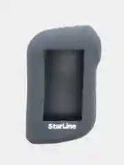 Тёмно-серый чехол на брелок Starline A93/А63/А39/А36, силиконовый