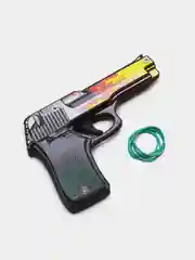 Золотой пистолет резинкострел из игры CS GO, деревянный