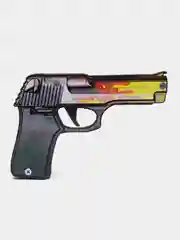 Золотой пистолет резинкострел из игры CS GO, деревянный