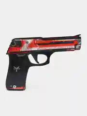 Черный пистолет резинкострел из игры CS GO, деревянный