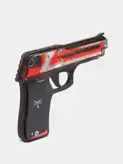 Черный пистолет резинкострел из игры CS GO, деревянный