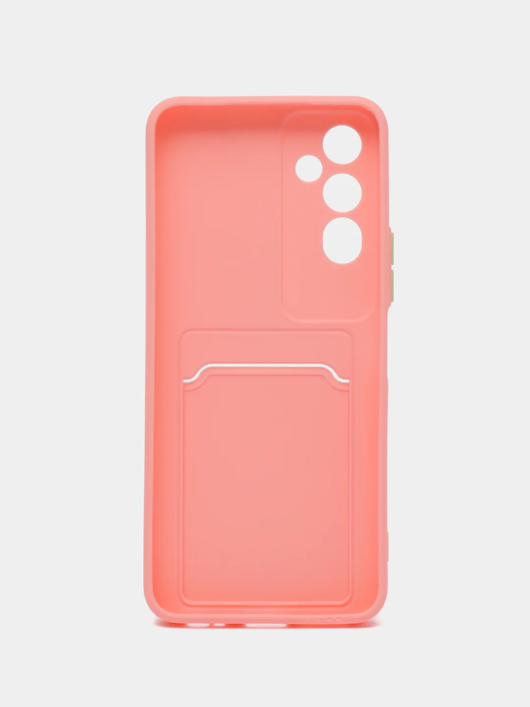 Розовый силиконовый чехол для Tecno POVA Neo 2 (Техно Пова Нео 2), прозрачный с карманом для карт
