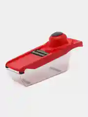 Красный овощерезка-шинковка 6 в 1 с контейнером + терка + слайсер NICER DICER MINI