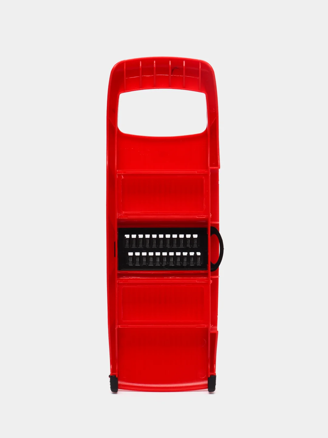 Красный овощерезка-шинковка 6 в 1 с контейнером + терка + слайсер NICER DICER MINI