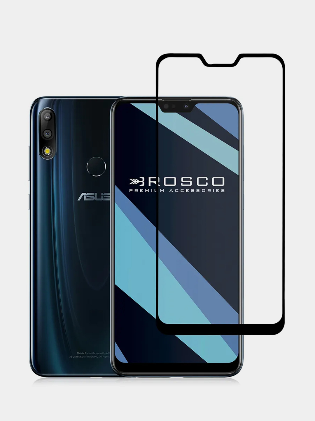 Защитное стекло ROSCO для ASUS ZenFone Max Pro M2 ZB631KL, прозрачное с  черной рамкой купить по цене 299 ₽ в интернет-магазине Магнит Маркет