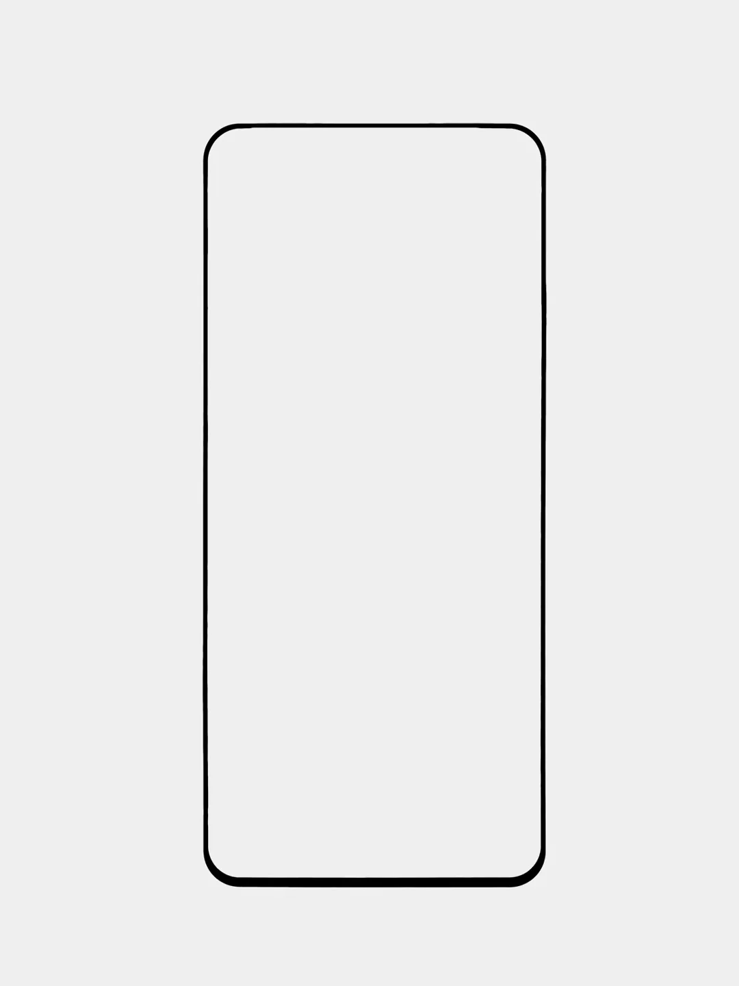 Прозрачный стекло для Vivo V27e защитное ROSCO закаленное прозрачное олеофобное покрытие черная рамка