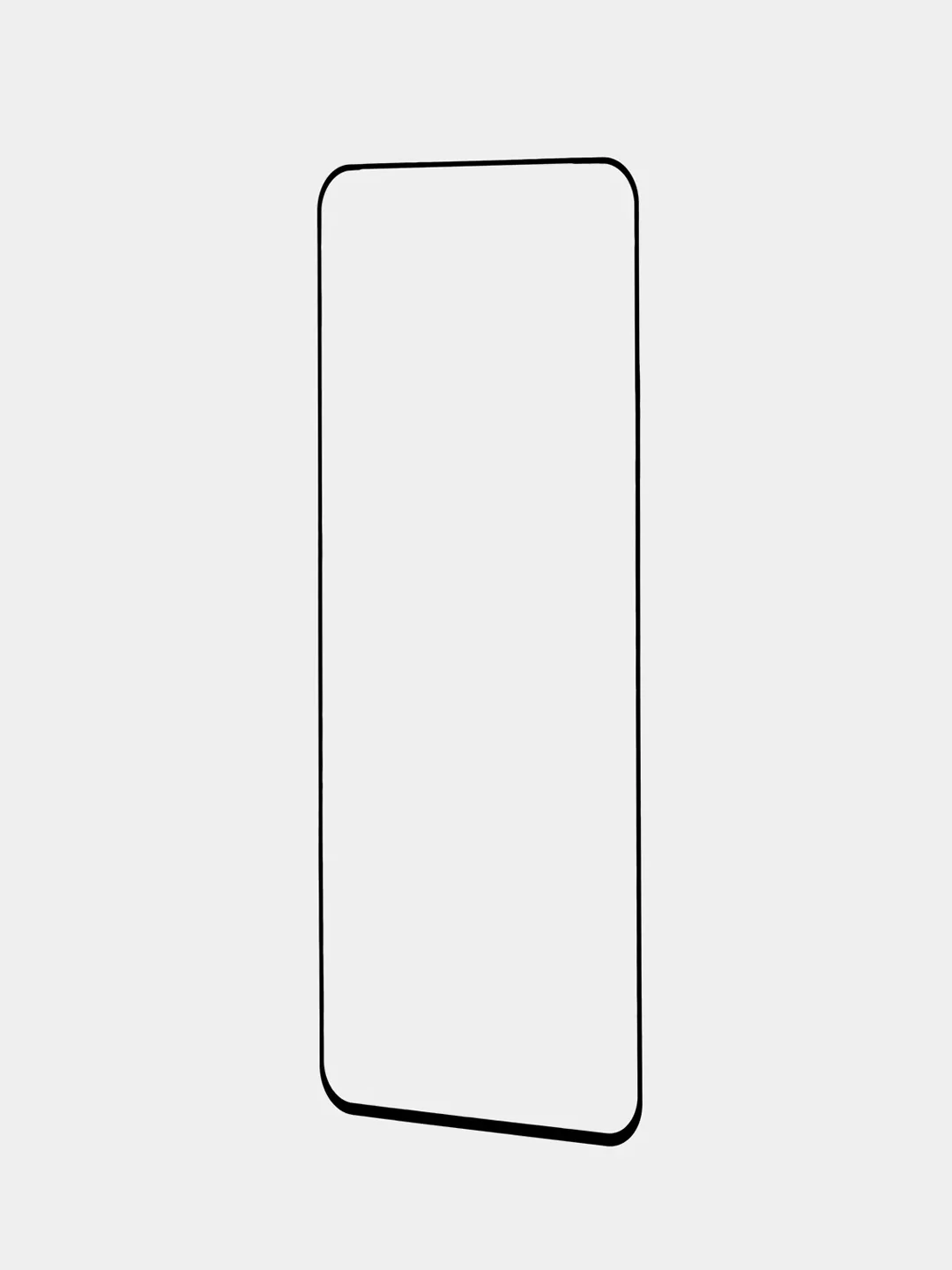 Прозрачный стекло для Vivo V27e защитное ROSCO закаленное прозрачное олеофобное покрытие черная рамка