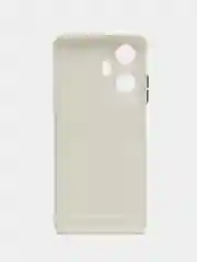 Белый силиконовый чехол для Realme C55 4G, Реалми С55 4 Джи, c отсеком для карт