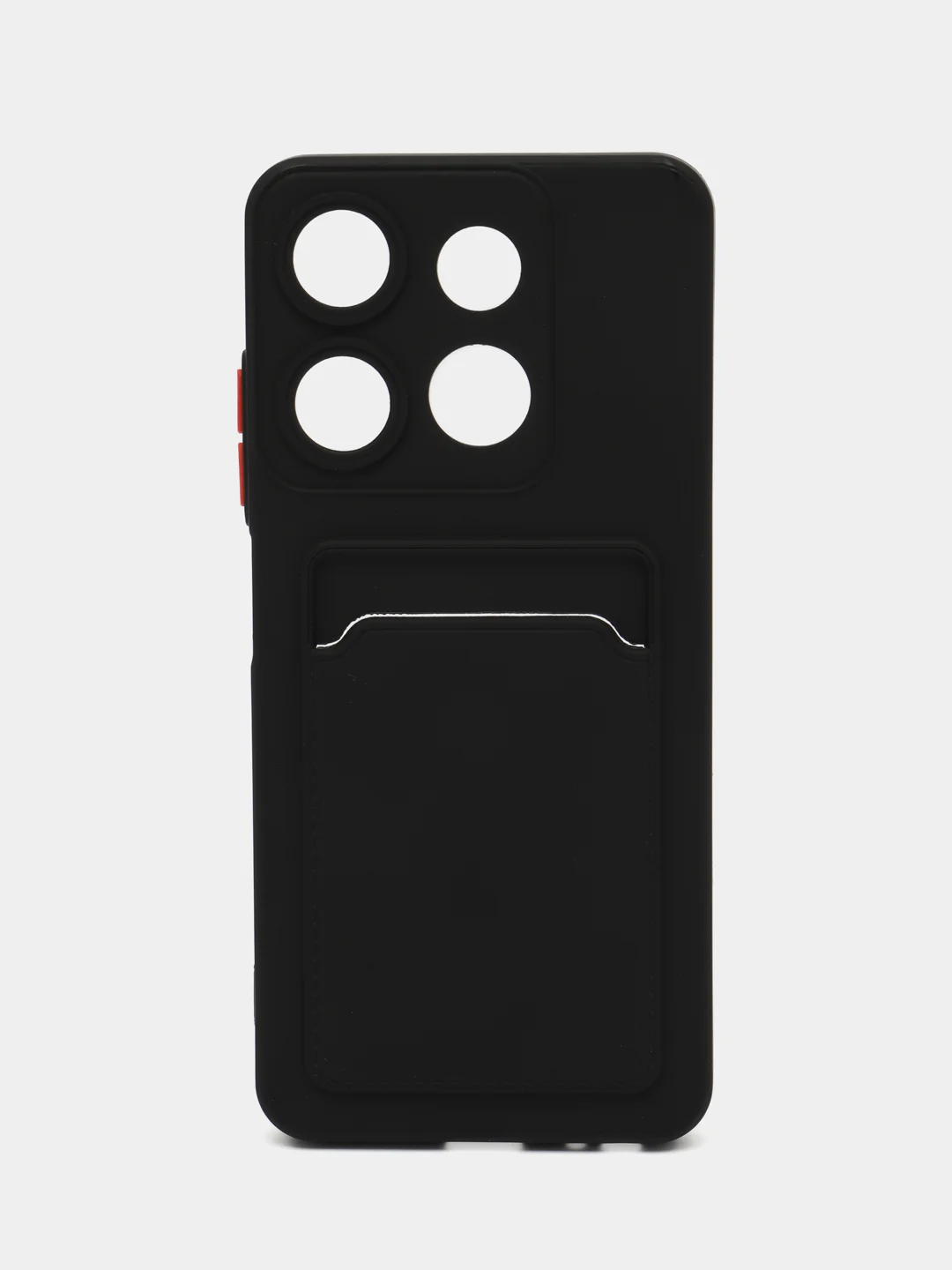 Черный силиконовый чехол для Infinix Smart 7 (Инфиникс Смарт 7 ) прозрачный