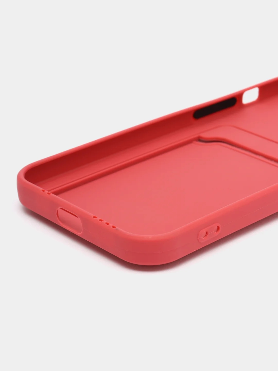 Коралловый чехол для iPhone 12 Pro (Айфон 12 Про), силиконовый, с защитой камеры
