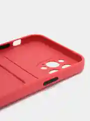 Коралловый чехол для iPhone 12 Pro (Айфон 12 Про), силиконовый, с защитой камеры