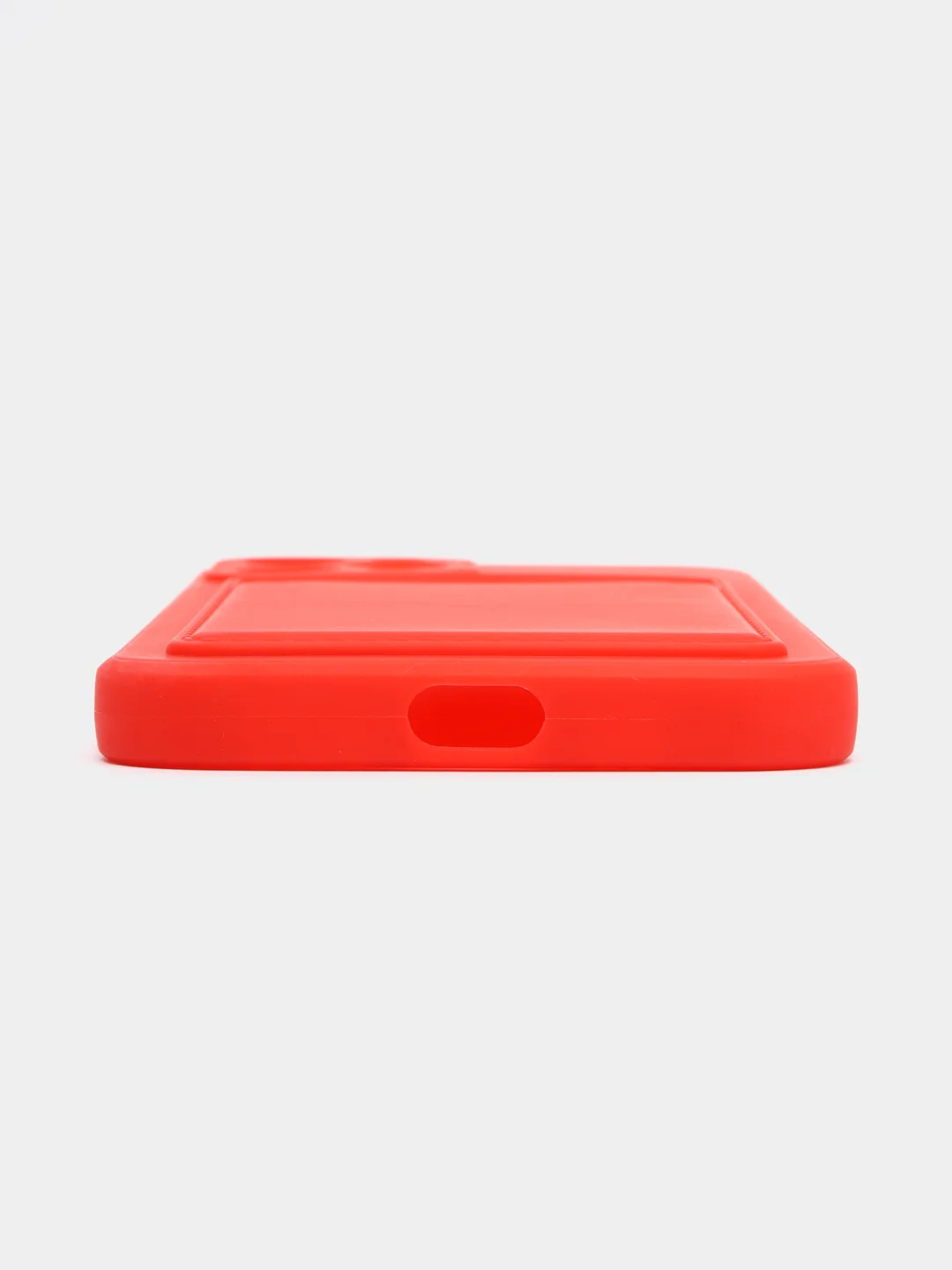 Красный чехол для iPhone 12 Pro (Айфон 12 Про), силиконовый, с защитой камеры