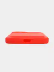 Красный чехол для iPhone 12 Pro (Айфон 12 Про), силиконовый, с защитой камеры