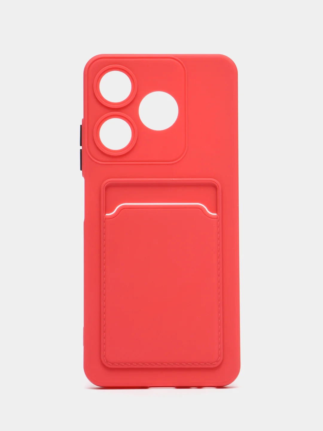 Коралловый чехол для Tecno Spark 10/Spark 10C (Техно Спарк 10/10С), с карманом для карт