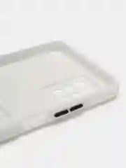 Белый силиконовый чехол для Infinix Note 10 Pro/10 Pro NFC, c отсеком для карт