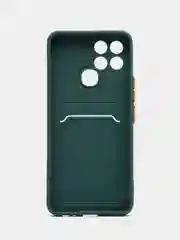 Тёмно-зелёный силиконовый чехол для Infinix Smart 6 (Инфиникс Смарт 6)