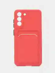 Коралловый чехол для Samsung Galaxy S21 FE, S21FE (Самсунг Галакси С21 ФЕ, С21ФЕ), силиконовый