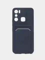 Темно-синий силиконовый чехол для Infinix Hot 20i (Инфиникс Хот 20ай)