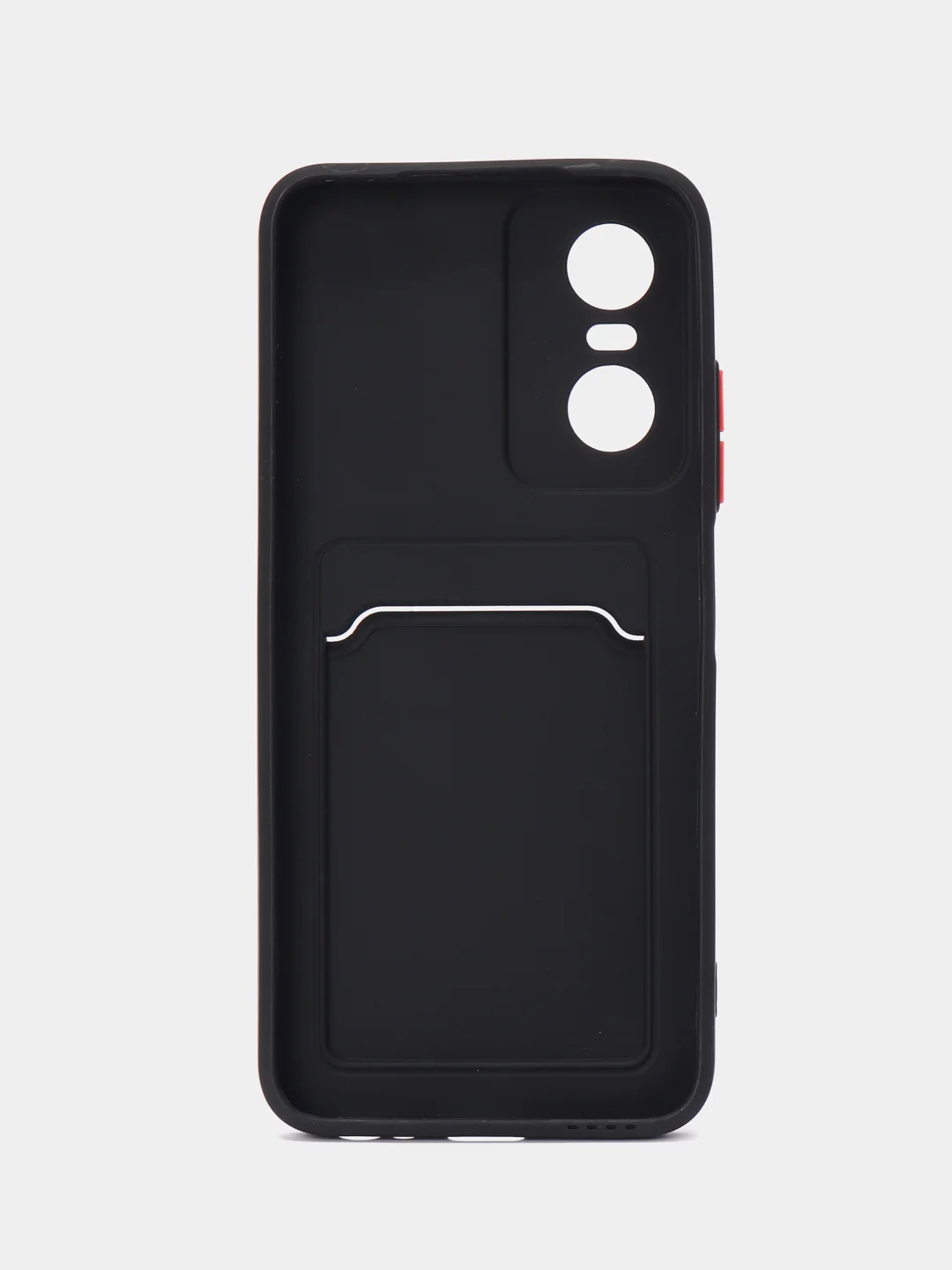 Черный силиконовый чехол для Tecno POP 6 Pro (Техно Поп 6 Про), прозрачный