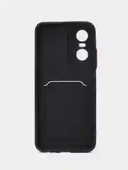 Черный силиконовый чехол для Tecno POP 6 Pro (Техно Поп 6 Про), прозрачный