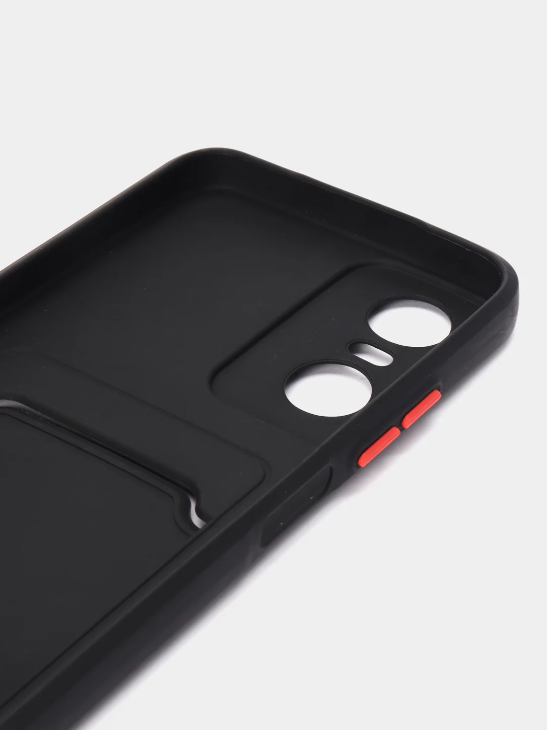 Черный силиконовый чехол для Tecno POP 6 Pro (Техно Поп 6 Про), прозрачный