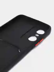 Черный силиконовый чехол для Tecno POP 6 Pro (Техно Поп 6 Про), прозрачный