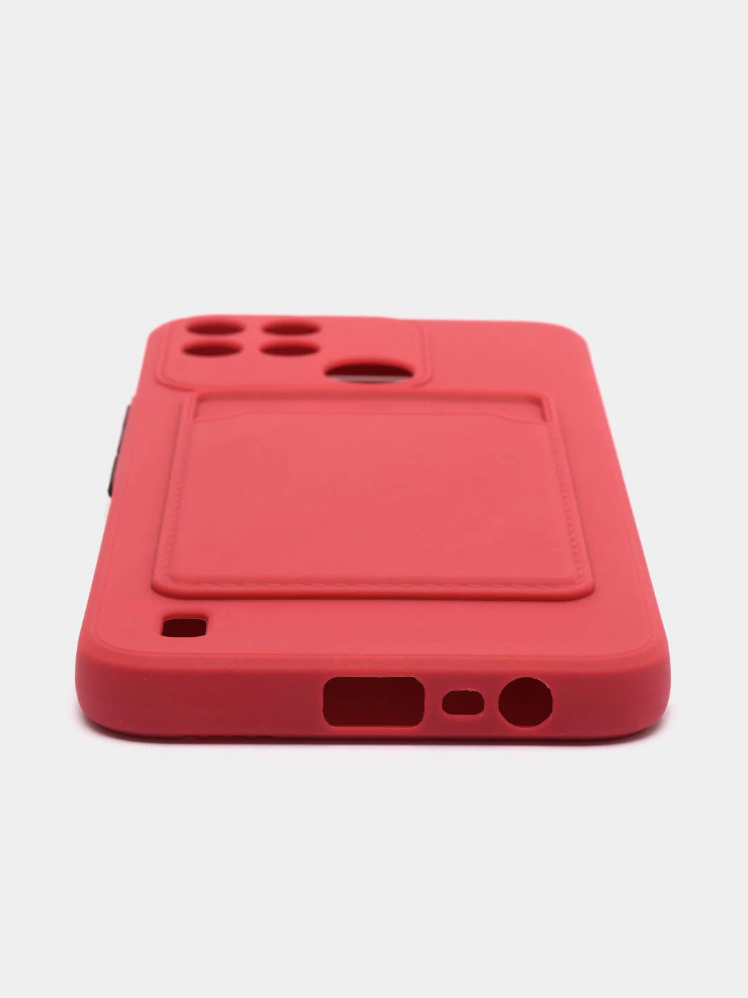 Коралловый силиконовый чехол для Realme C21Y, C25Y, Narzo 50 Pro, c отсеком для карт